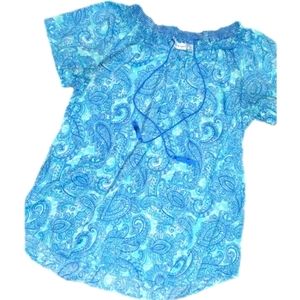 ⭐kim Rogers Women's Size Small Blue on Green